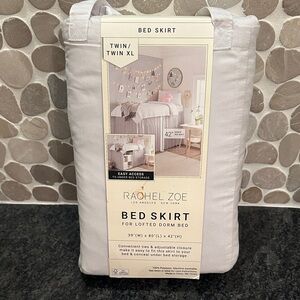 Rachel Zoe Light Gray Bed Skirt for lofted Twin XL